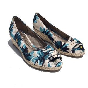 Summer Print Wedge Sandals